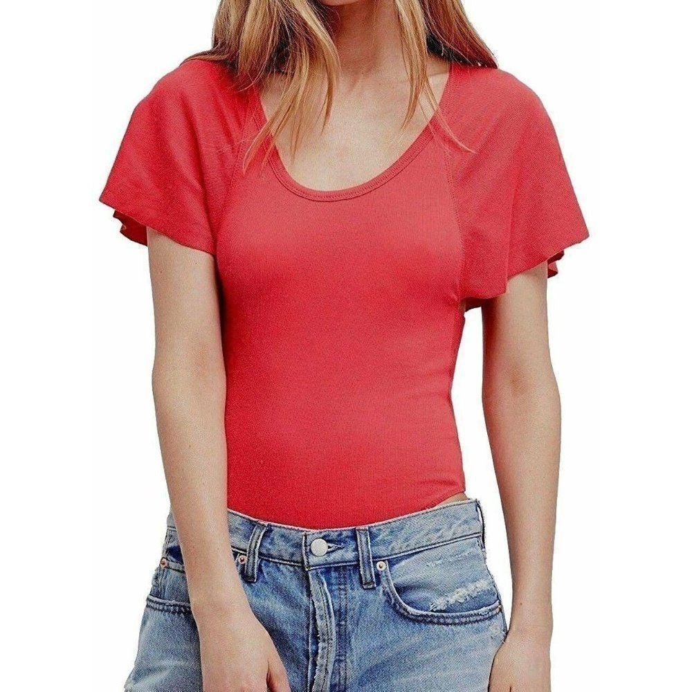 Free People NEW Scoop-Neck Thong Bodysuit XS‎ - Picture 4 of 6